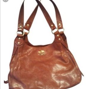 Coach Madison Maggie Purse Walnut Brown